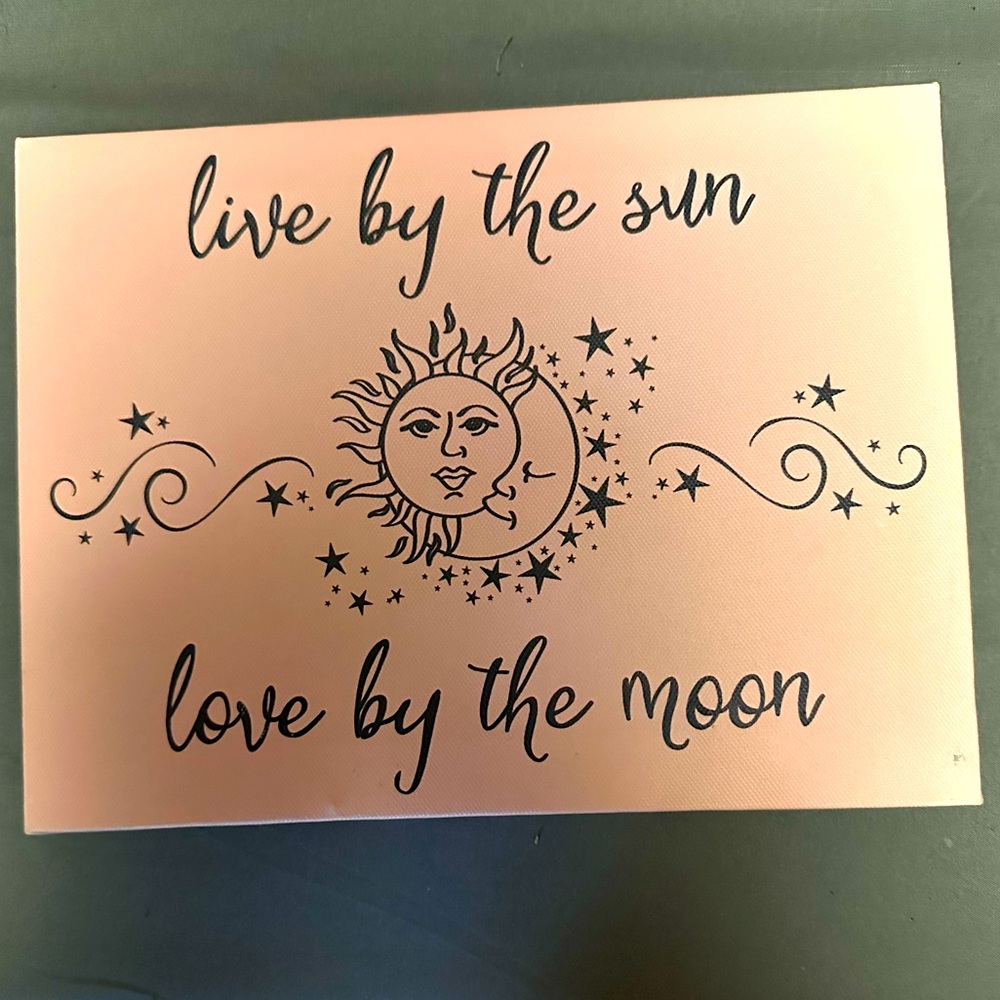 Canvas Decor (live by the sun love by the moon)